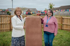 Image from the launch of The Dispersed Memorial Forest at the Galloway Community Hospital, on Saturday, 29 June, 2024.