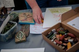 Image from the launch of The Dispersed Memorial Forest at the Galloway Community Hospital, on Saturday, 29 June, 2024.