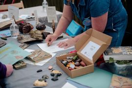 Image from the launch of The Dispersed Memorial Forest at the Galloway Community Hospital, on Saturday, 29 June, 2024.