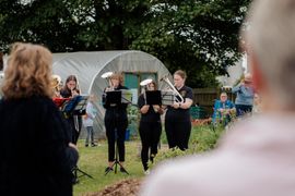 Image from the launch of The Dispersed Memorial Forest at the Galloway Community Hospital, on Saturday, 29 June, 2024.
