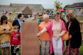 Image from the launch of The Dispersed Memorial Forest at the Galloway Community Hospital, on Saturday, 29 June, 2024.