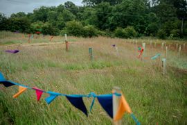 Image from the launch of The Dispersed Memorial Forest at NTS Threave Nature Reserve, Castle Douglas, on Thursday, 27 June, 2024.