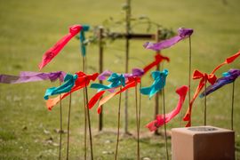 Image from the launch of The Dispersed Memorial Forest in The Crichton & NHS Mountainhall, Dumfries, Scotland, on Saturday, 8 June, 2024.