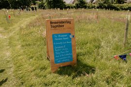 Image from the launch of The Dispersed Memorial Forest in The Crichton & NHS Mountainhall, Dumfries, Scotland, on Saturday, 8 June, 2024.