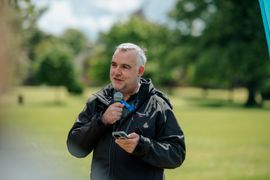 Image from the launch of The Dispersed Memorial Forest in The Crichton & NHS Mountainhall, Dumfries, Scotland, on Saturday, 8 June, 2024.