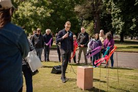 Image from the Phase 2 of Remembering Together, The Dispersed Memorial Forest.