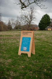 Image from the planting of The Dispersed Memorial Forest in The Crichton & NHS Mountainhall, Dumfries, Scotland.