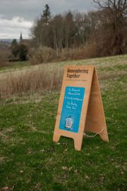 Image from the planting of The Dispersed Memorial Forest in The Crichton & NHS Mountainhall, Dumfries, Scotland.
