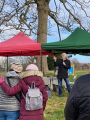 Image from the planting of The Dispersed Memorial Forest in The Crichton & NHS Mountainhall, Dumfries, Scotland.