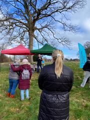 Image from the planting of The Dispersed Memorial Forest in The Crichton & NHS Mountainhall, Dumfries, Scotland.