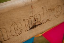 Image from the launch of The Dispersed Memorial Forest at Bell Crecent Park, Sanquhar, on Friday, 14 June, 2024.