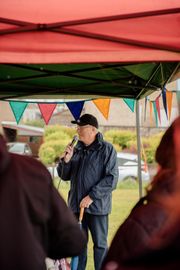 Image from the launch of The Dispersed Memorial Forest at Bell Crecent Park, Sanquhar, on Friday, 14 June, 2024.