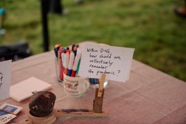Image from the launch of The Dispersed Memorial Forest at NTS Threave Nature Reserve, Castle Douglas, on Thursday, 27 June, 2024.
