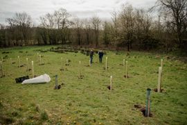 Image from the launch of The Dispersed Memorial Forest at NTS Threave Nature Reserve, Castle Douglas, on Thursday, 27 June, 2024.