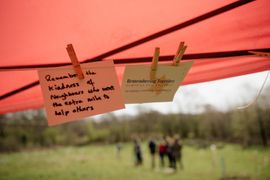 Image from the launch of The Dispersed Memorial Forest at NTS Threave Nature Reserve, Castle Douglas, on Thursday, 27 June, 2024.