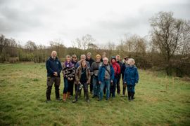 Image from the launch of The Dispersed Memorial Forest at NTS Threave Nature Reserve, Castle Douglas, on Thursday, 27 June, 2024.