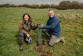 Image from the launch of The Dispersed Memorial Forest at NTS Threave Nature Reserve, Castle Douglas, on Thursday, 27 June, 2024.
