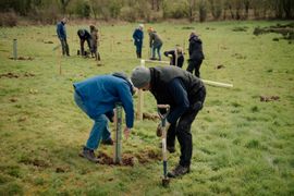 Image from the launch of The Dispersed Memorial Forest at NTS Threave Nature Reserve, Castle Douglas, on Thursday, 27 June, 2024.
