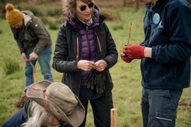 Image from the launch of The Dispersed Memorial Forest at NTS Threave Nature Reserve, Castle Douglas, on Thursday, 27 June, 2024.