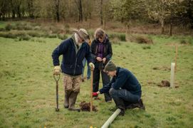 Image from the launch of The Dispersed Memorial Forest at NTS Threave Nature Reserve, Castle Douglas, on Thursday, 27 June, 2024.