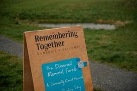 Image from the launch of The Dispersed Memorial Forest at NTS Threave Nature Reserve, Castle Douglas, on Thursday, 27 June, 2024.