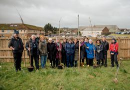 Image from the launch of The Dispersed Memorial Forest at the Galloway Community Hospital, on Saturday, 29 June, 2024.