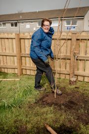 Image from the launch of The Dispersed Memorial Forest at the Galloway Community Hospital, on Saturday, 29 June, 2024.
