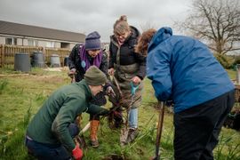 Image from the launch of The Dispersed Memorial Forest at the Galloway Community Hospital, on Saturday, 29 June, 2024.