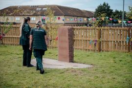 Image from the launch of The Dispersed Memorial Forest at the Galloway Community Hospital, on Saturday, 29 June, 2024.